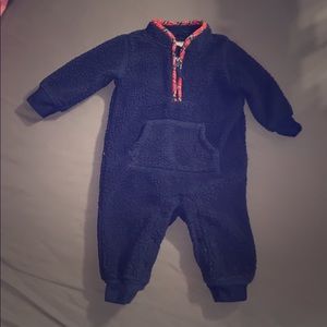 Carter’s quarter zip fleece one piece